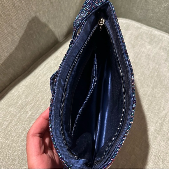 Union Jack Beaded Handbag Vintage Handbag Y2K Handbag British Flag Handbag UK - Picture 4 of 10